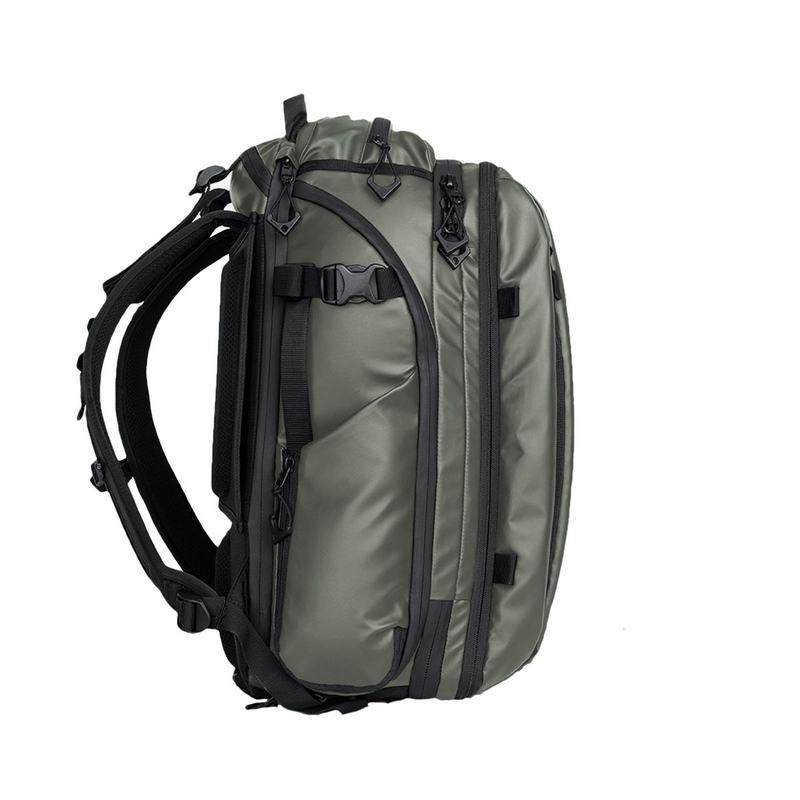 WANDRD Transit 35l Travel Backpack Wasatch Green Essential Bundle