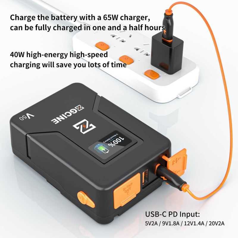 ZGCINE V-Mount Battery 50WH V-Series (ZG-V50)