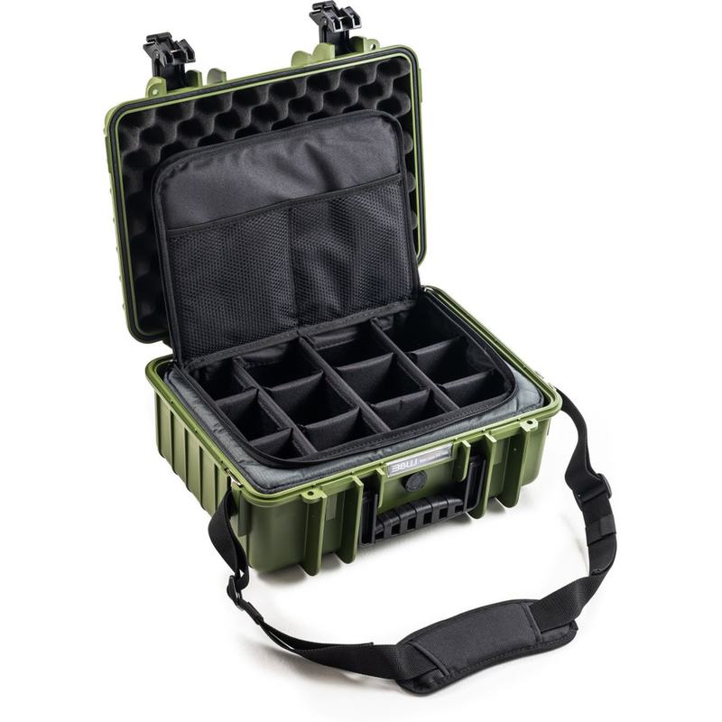 B&W Case Type 4000 w/ TEX.166.RPD (Photo Bag); Bronze Green