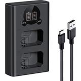 K&F Concept NP-FW50 Dual Battery-Charger USB-C w/ Display
