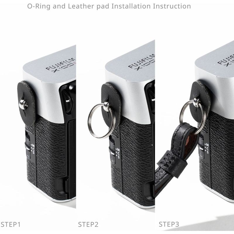 SmallRig 5208 Universal Leather Camera Shoulder Strap Black