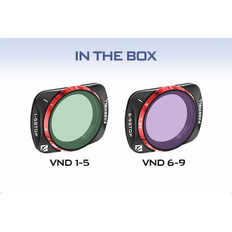 Freewell Osmo Pocket 3 Variable ND 1-5 Stop 6-9 Stop Filters - 2pack