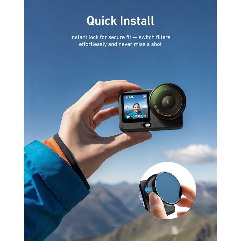 Telesin CPL-Filter For DJI Osmo Action 6 - Clip-On Filter