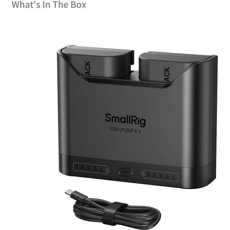 SmallRig 5485 Turbo Charging Kit For LP-E6P Camera Batteries