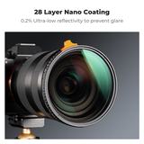 K&F Concept Variabel ND Filter ND3-1000 Nano X - 72mm