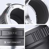 K&F Concept Lens Adapter Nikon F Sony E-Mount