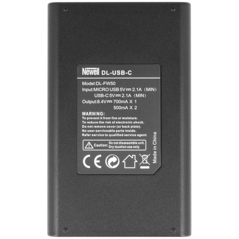 Newell DUAL-Channel Charger Set And Two NP-FW50 Bat Newell dl-USB-C For Sony