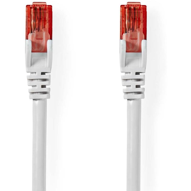 Nedis CAT6-CABLE RJ45 Male RJ45 Male U/UTP 10.0m Round PVC White Label
