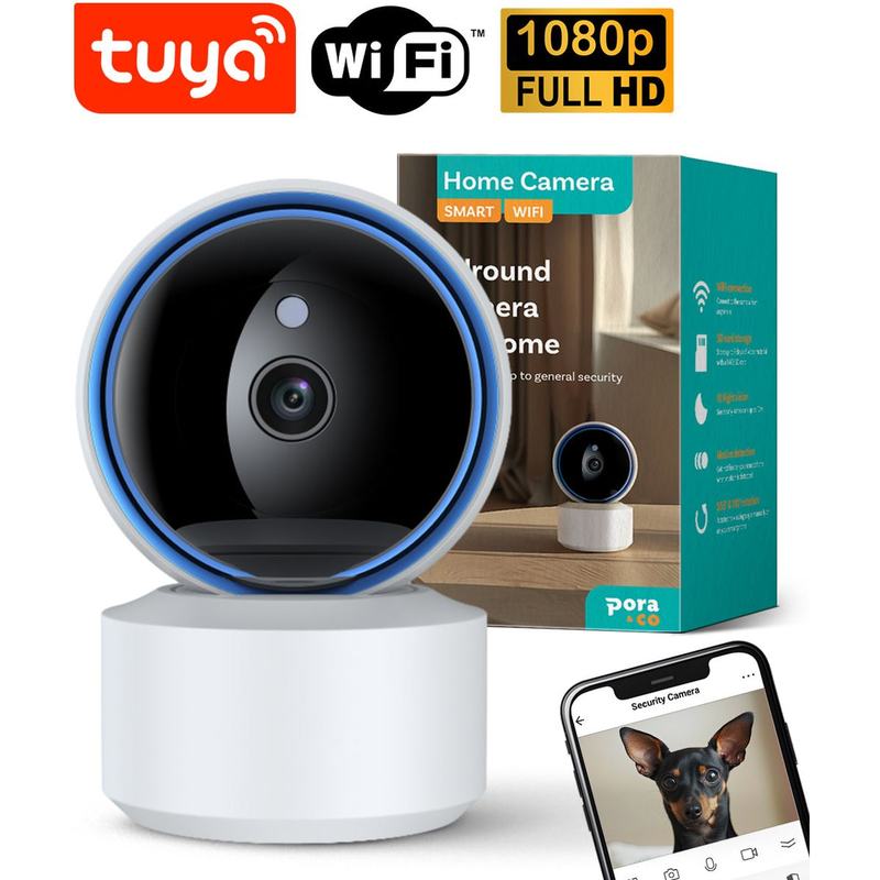 Pora&Co Security Camera - For Inside EN Outside-1080p Full HD Beeldresolutie