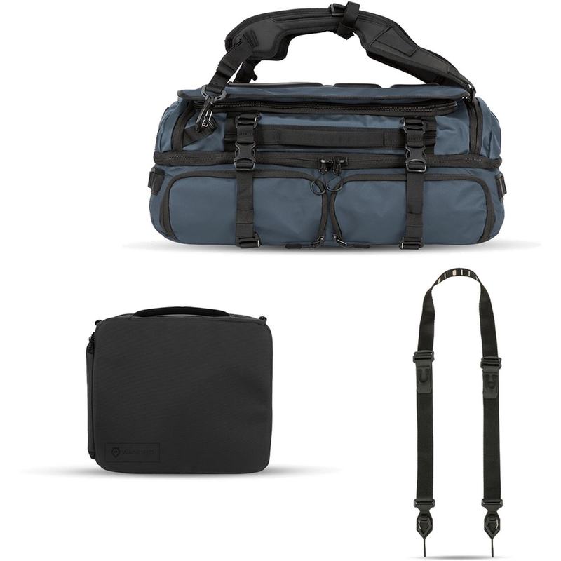 WANDRD Hexad Access Duffel Aegean Blue Photo Bundle Duo + Free Sling Strap
