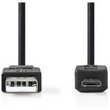 Nedis USB 2.0 Cable A M-Micro-B M 1.0m BK