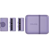 7Ryms iRay DW10 Wireless Microphone 2 Transmitters + Case Purple