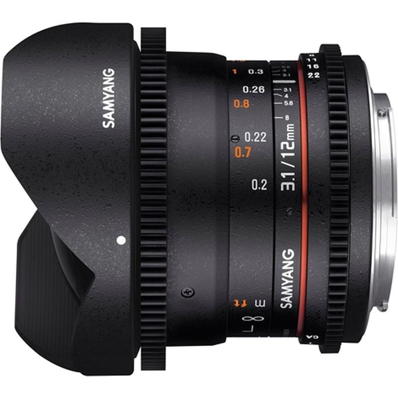 Samyang 12mm T3.1 VDSLR Fisheye Canon