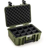 B&W Bw.case PP.166; Case Type 4000; Divider; Bronze Green