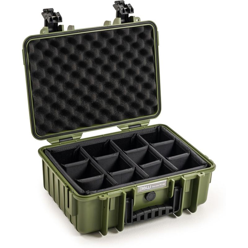 B&W Bw.case PP.166; Case Type 4000; Divider; Bronze Green