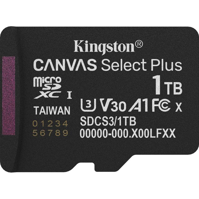 Kingston 1TB MicroSDXC Canvas Select Plus