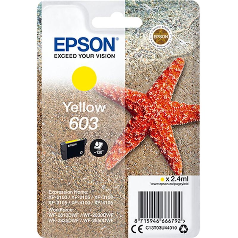 Epson Singlepack Yellow 603 Ink